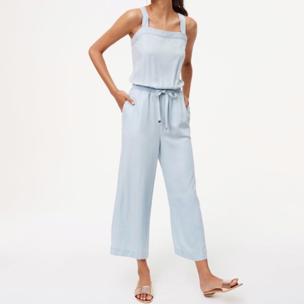 Loft Chambray Jumpsuit